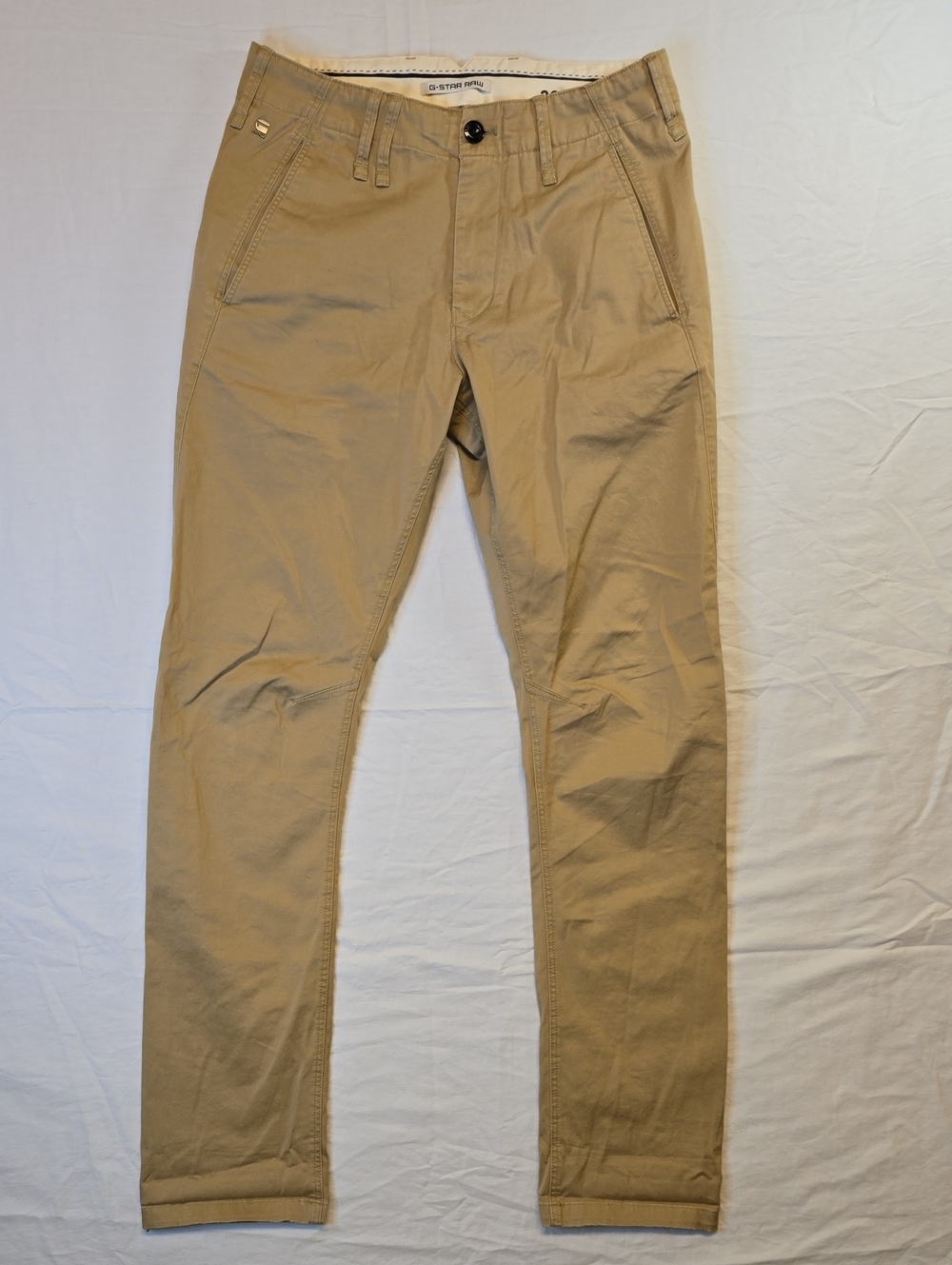 G-Star Raw Beige Tan Vetar Slim Tapered Chino Pants
